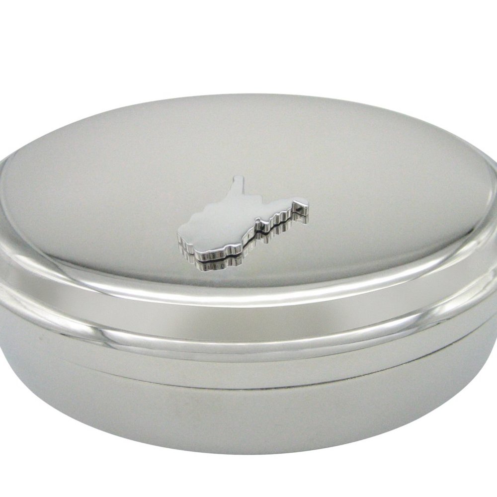 West Virginia State Map Shape Design Jewelry Box - image 1